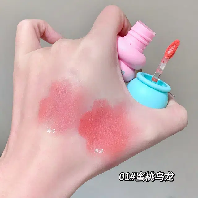 莎琪诺 柔雾撞色唇泥 哑光 易上色持久素颜不沾杯
