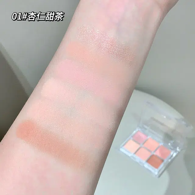 莎琪诺 雾面晚霞眼影盘 粉状 易上色自然持久哑光