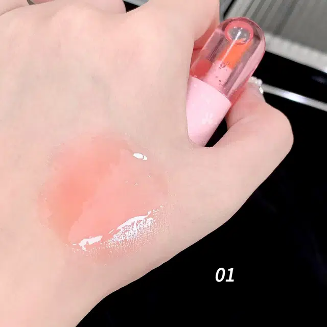 莎琪诺 晶莹嘟润唇蜜套盒唇釉 镜面 易上色细闪玻璃唇防水彩妆持久淡化唇纹