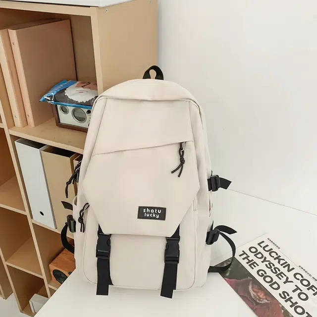 雅鹿 书包初中生高中大学生中学生少女大容量背包电脑包 尼龙 双肩包 男女同款情侣款 多色