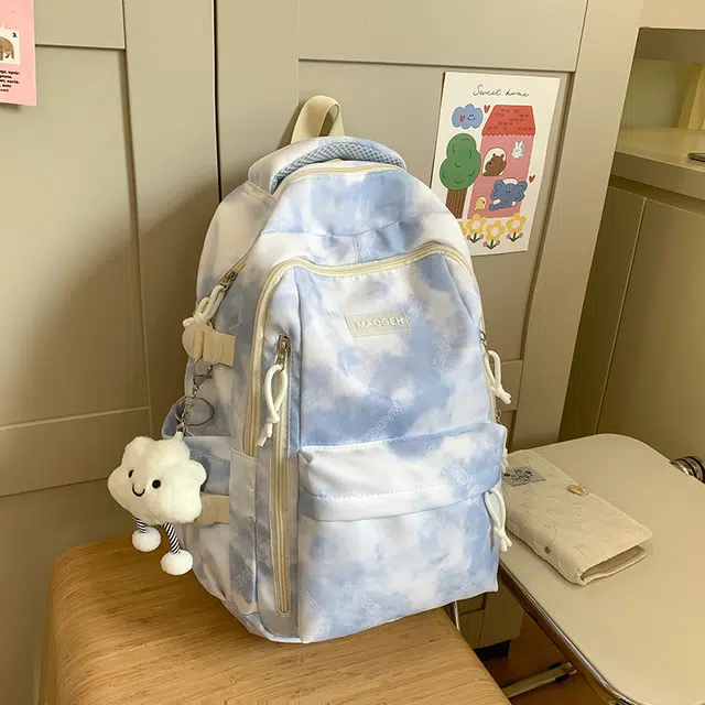 雅鹿 百搭宽肩带渐变 尼龙 背包双肩包 男女同款情侣款 多色