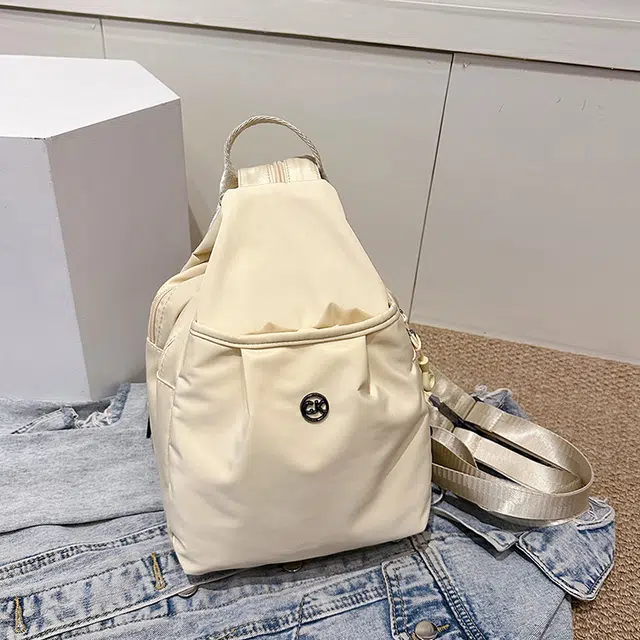 雅鹿 时尚轻便小众百搭简约 尼龙 双肩包 男女同款情侣款 多色