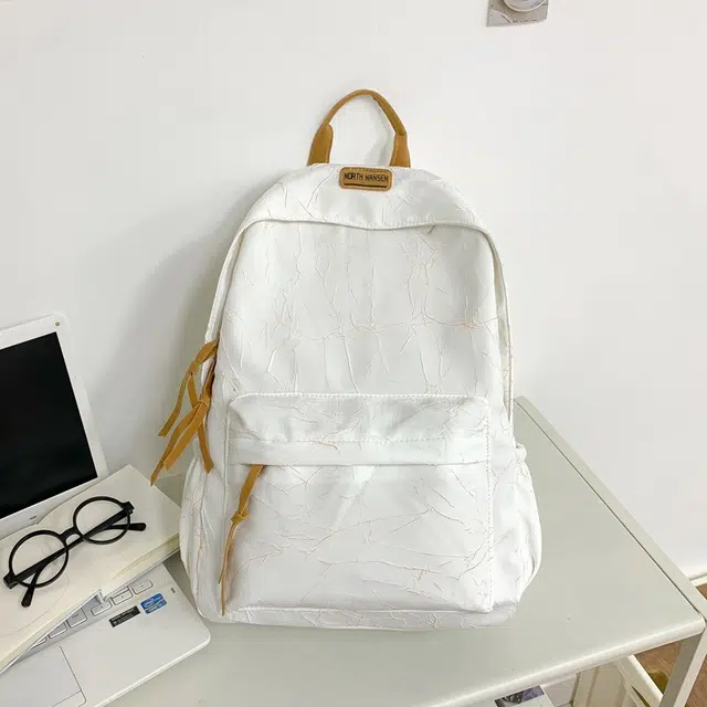 雅鹿 复古美式休闲书包简约高中学生大学生通勤旅行背包 尼龙 双肩包 男女同款情侣款 多色