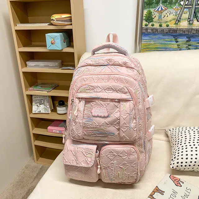 雅鹿 美式可爱高颜值耐用通勤 尼龙 双肩包 女款 多色