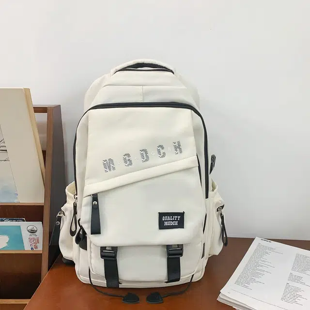 雅鹿 初高中生大学生字母潮流 尼龙 书包背包双肩包 男女同款情侣款 多色