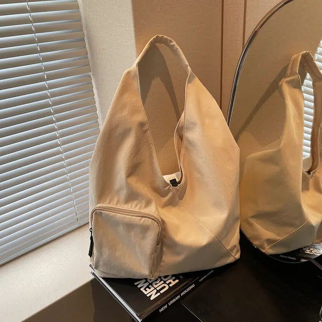 雅鹿 日系手提简约大容量休闲挎包通勤 布 单肩包 女款 多色
