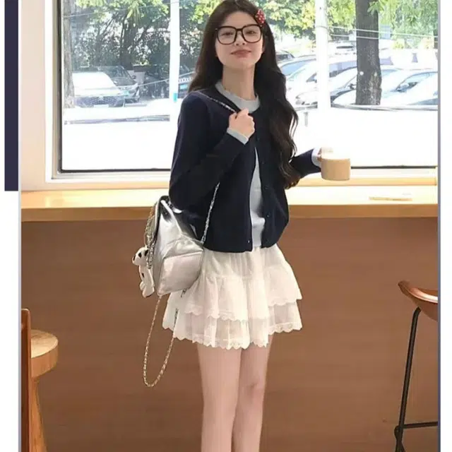 兰缪 纯色合身适中高腰休闲短裙 女款