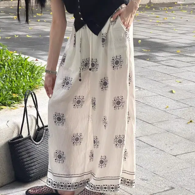 纤丝鸟 高腰阔腿裤宽松复古长裤舒适简约休闲裤 女款