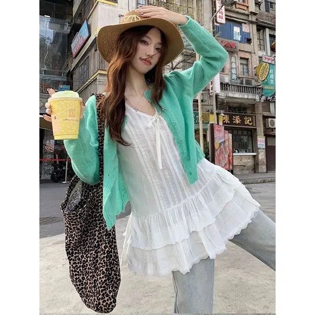 纤丝鸟 简约学院风韩系宽松显瘦设计舒适休闲百搭针织衫 女款