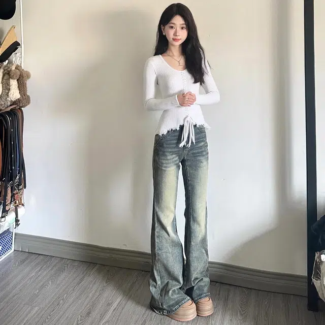 纤丝鸟 舒适休闲纯色百搭长袖针织衫 男女同款