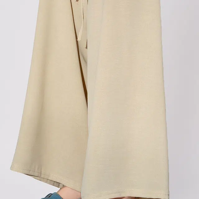 爱依莲 冰丝早秋舒适窄版阔腿休闲裤 女款