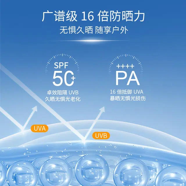首研 防晒霜小白管面部身体防紫外线隔离乳防晒乳滋润高倍清爽男女 保湿舒缓