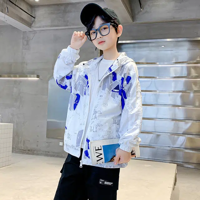 棉基因防晒服 透气连帽长袖舒适 儿童款