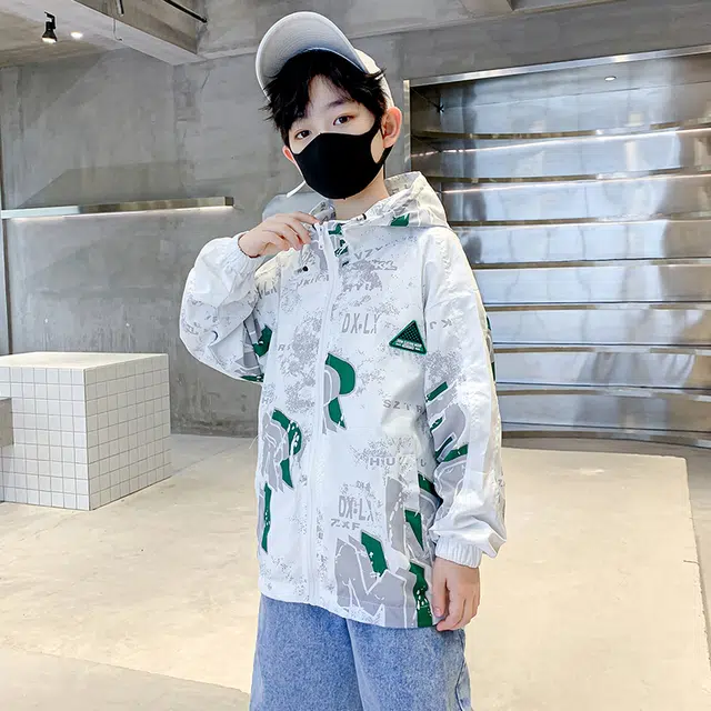 棉基因防晒服 透气连帽长袖舒适 儿童款