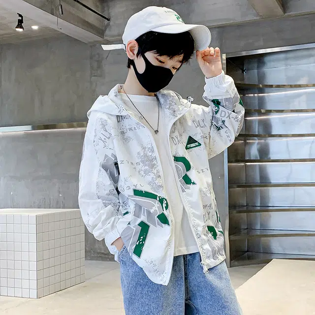 棉基因防晒服 透气连帽长袖舒适 儿童款