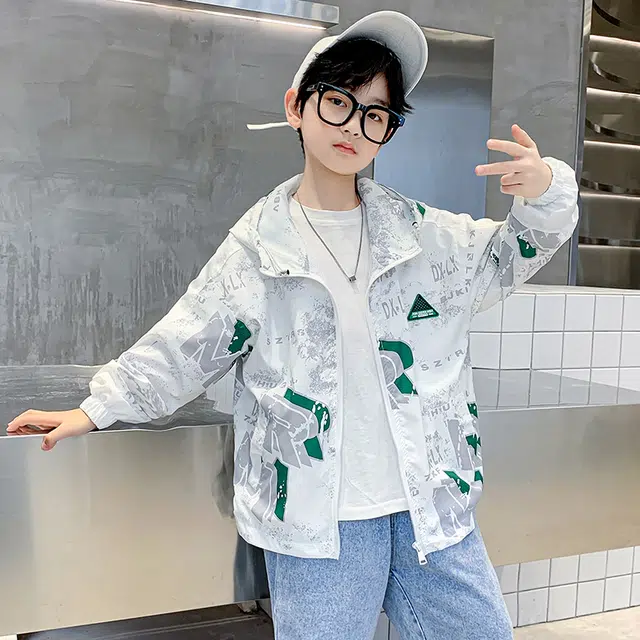 棉基因防晒服 透气连帽长袖舒适 儿童款