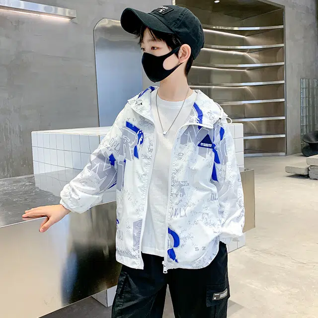 棉基因防晒服 透气连帽长袖舒适 儿童款