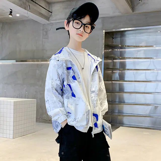 棉基因防晒服 透气连帽长袖舒适 儿童款