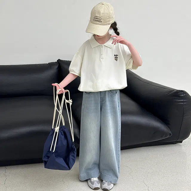 木木屋休闲运动套装 舒适轻盈柔软透气 米白色 儿童款