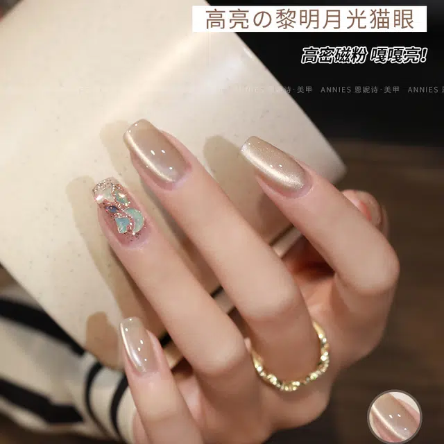 恩妮诗 黎明月光猫眼指甲油胶 流行猫眼胶小套胶美甲