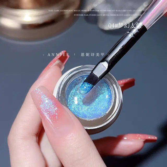 恩妮诗 梦幻人鱼泪系列 偏光炫彩欧泊云锦甲油胶