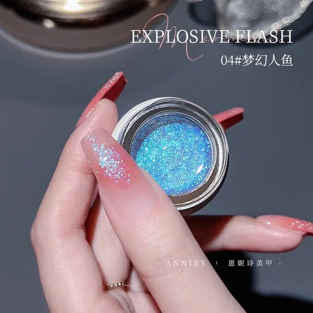 恩妮诗 梦幻人鱼泪系列 偏光炫彩欧泊云锦甲油胶