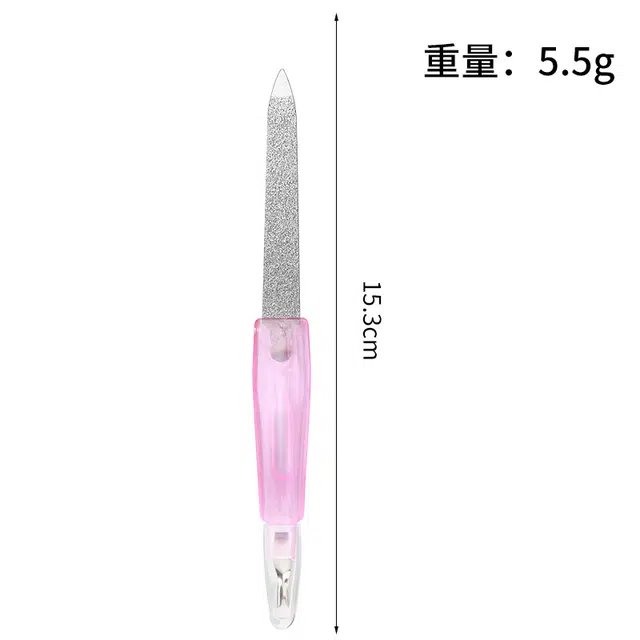 娇雪菲 死皮推双头不锈钢专用修指甲锉去倒刺剪死皮 不锈钢死皮推