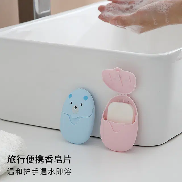 娇雪菲 一次性洗手香皂片旅游肥皂片户外旅行便携随身洗手