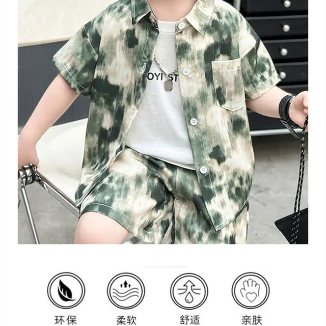 木木屋休闲运动套装 时尚潮流舒适透气亲肤 中小童