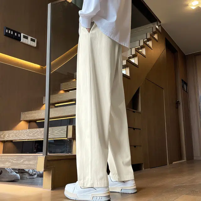 寻星记 日系复古休闲长裤宽松舒适工装裤 男女同款