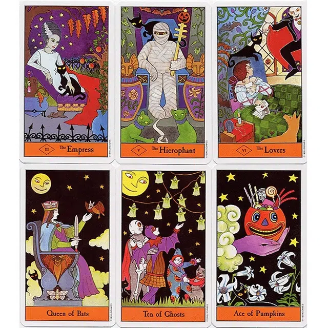 韦特塔罗 塔罗牌经典韦特万圣节塔罗牌 新手全套普及维特伟特桌游卡牌手册