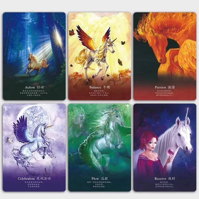 韦特塔罗 塔罗牌 独角兽神谕卡 桌游