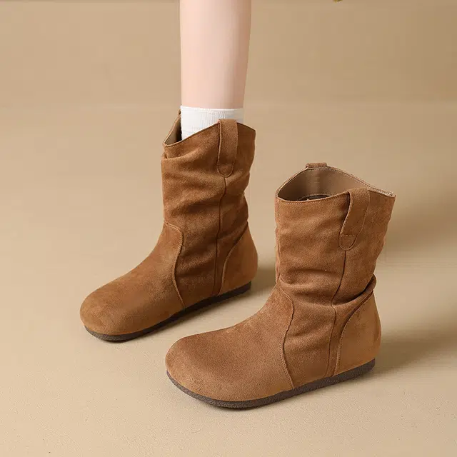 复古简约舒适轻便百搭耐磨防滑瘦瘦勃肯 短靴 女