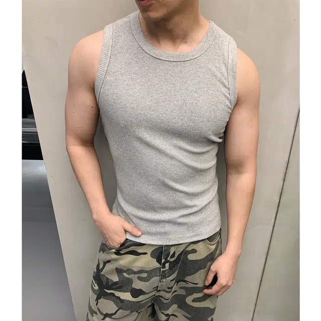 颂希尔 美式运动百搭无袖修身健身显肌肉弹力休闲背心 男女同款