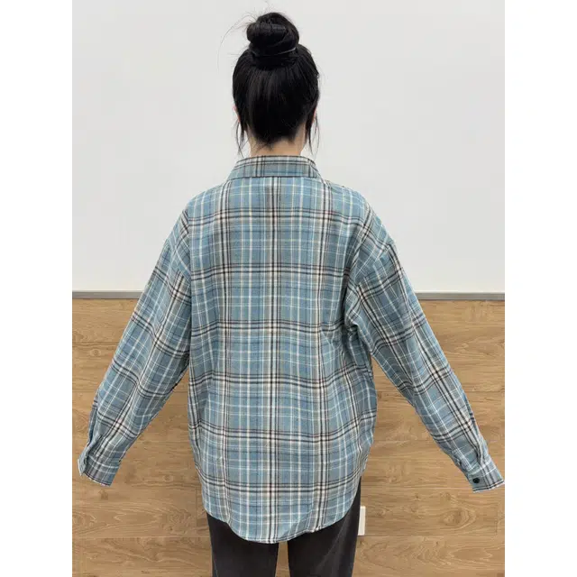 颂希尔 美式高街潮流复古格子大码宽松翻领长袖衬衣休闲春秋内搭帅气百搭衬衫 男女同款