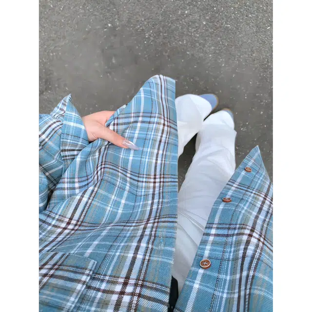 颂希尔 美式高街条纹格子透气速干宽松百搭衬衫 男女同款
