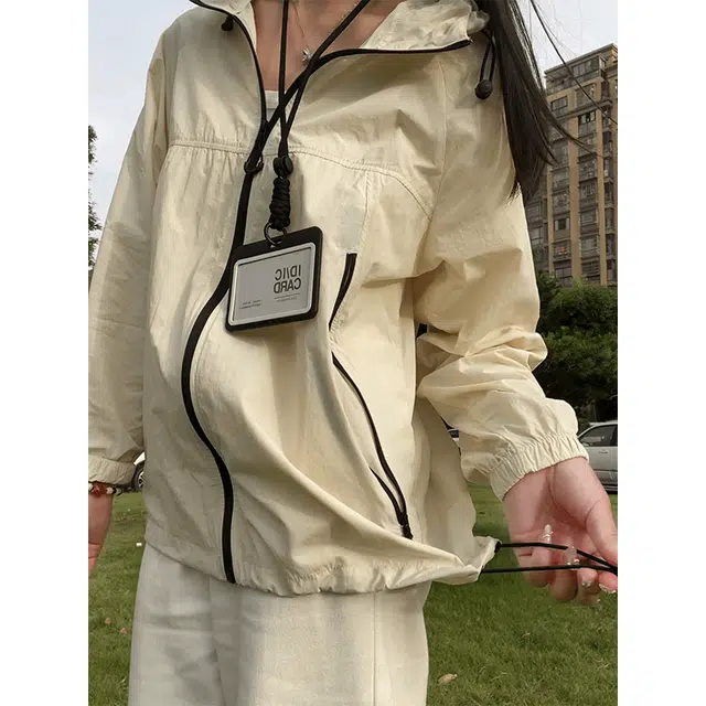 颂希尔 山系机能休闲户外连帽夏季轻薄凉感速干运动骑行防晒服 男女同款