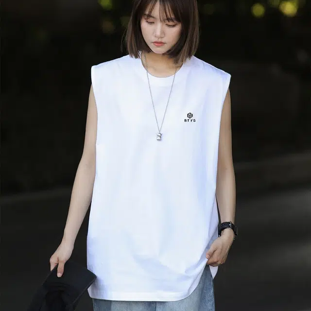 颂希尔 运动外穿宽松休闲百搭坎肩无袖背心 男女同款