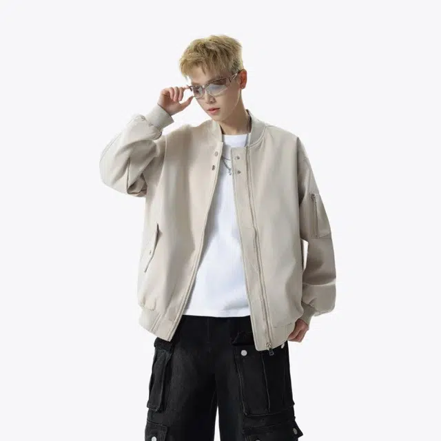 佐菲利 美式复古飞行员痞帅高级感棒球服户外防水衣外套夹克 男女同款