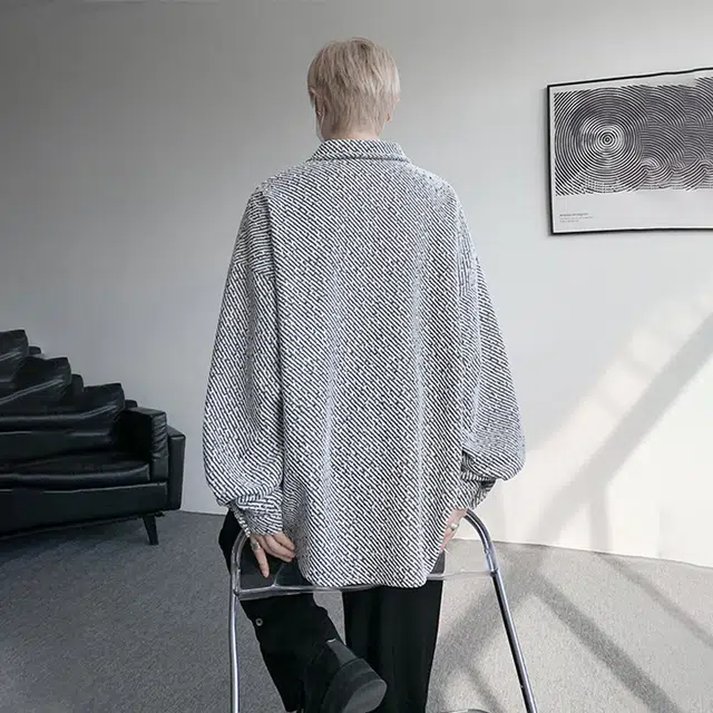 佐菲利 潮牌小香风外套港风痞帅高级感衬衣宽松翻领夹克衫衬衫 男女同款