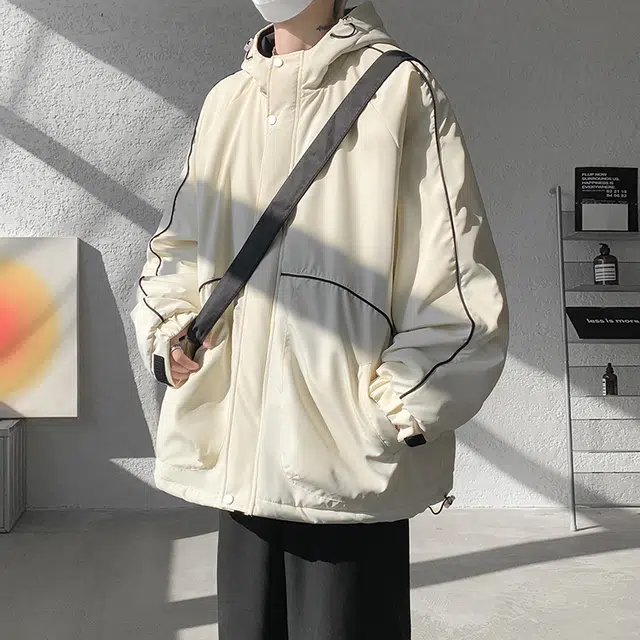 佐菲利 美式面包棉衣外套加厚保暖连帽大码工装棉袄子棉服 男女同款