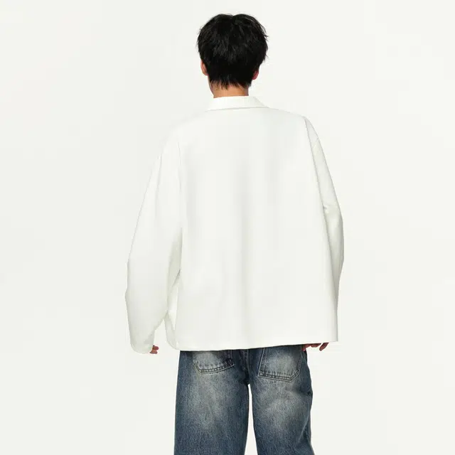 佐菲利 美式复古翻领开衫简约高级感情侣外套潮牌百搭休闲上衣夹克 男女同款