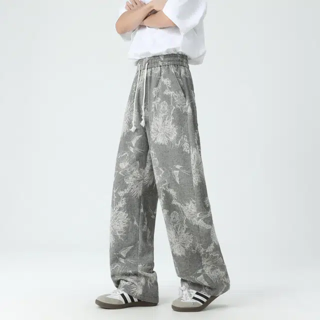 佐菲利 复古设计直筒高级感个性宽松百搭休闲裤牛仔裤 男女同款