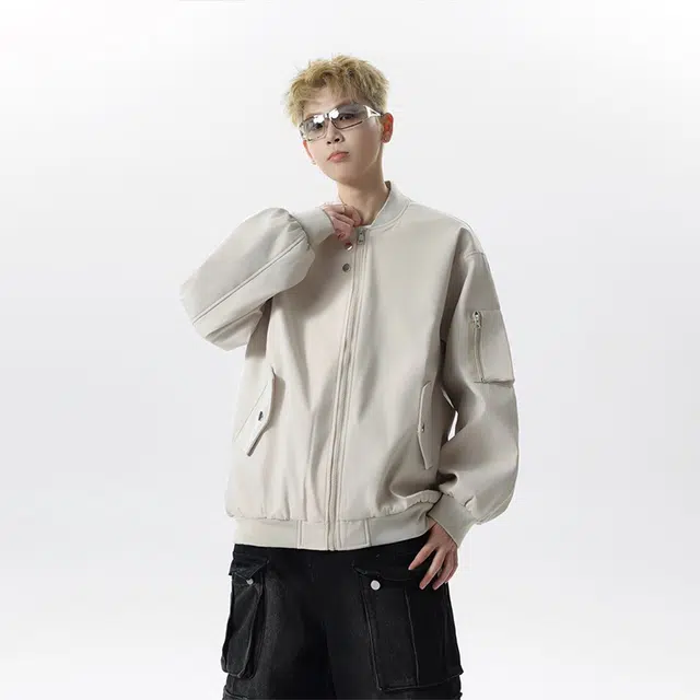 佐菲利 美式复古飞行员痞帅高级感棒球服户外防水衣外套夹克 男女同款