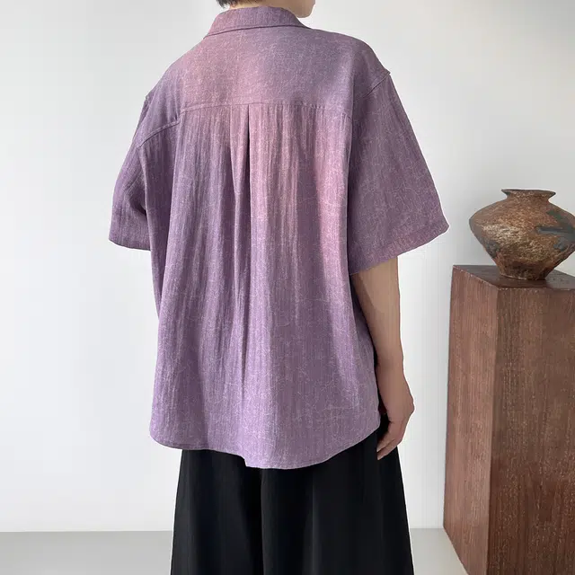 佐菲利 夏天多巴胺穿搭短袖垂坠感痞帅小香风衬衣肌理感外套五分袖衬衫 男女同款