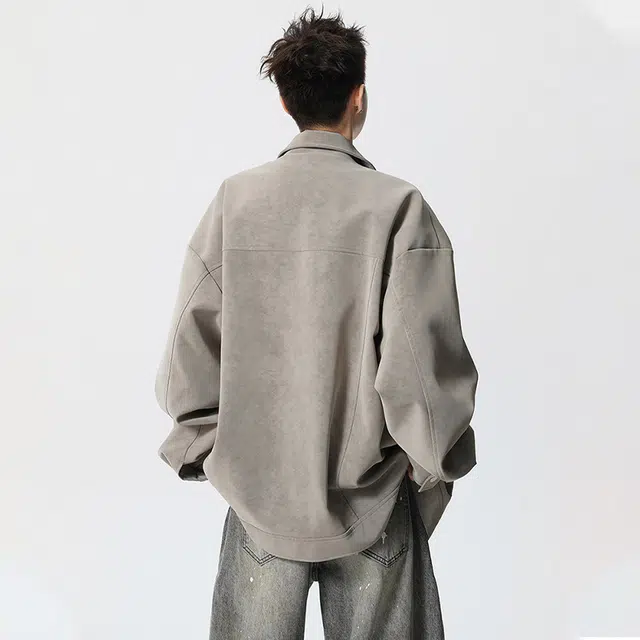 佐菲利 美式复古拼接运动卫衣外套潮牌青少年宽松休闲立领夹克 男女同款