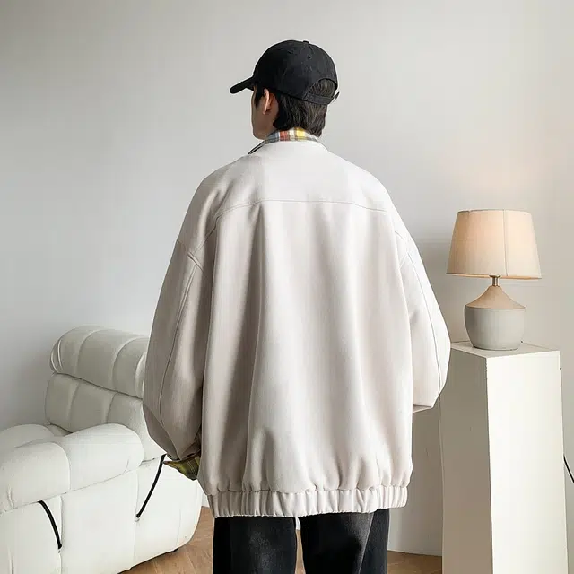 佐菲利 美式复古外套宽松设计感痞帅翻领装潮牌时尚上衣夹克 男女同款