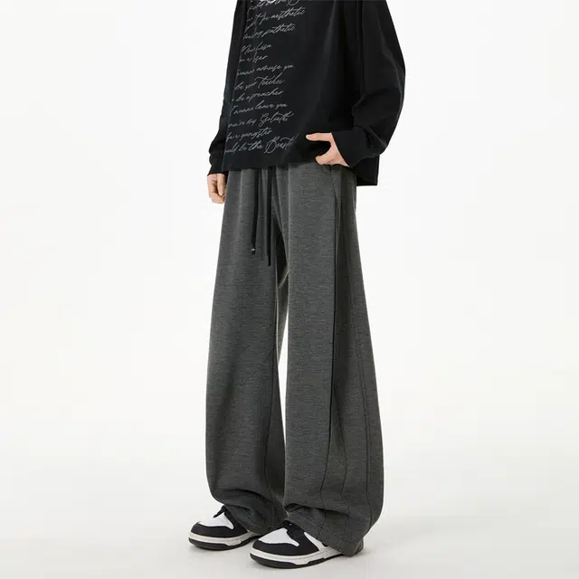 佐菲利 美式复古运动裤潮牌宽松直筒阔腿裤百搭情侣卫裤休闲裤 男女同款