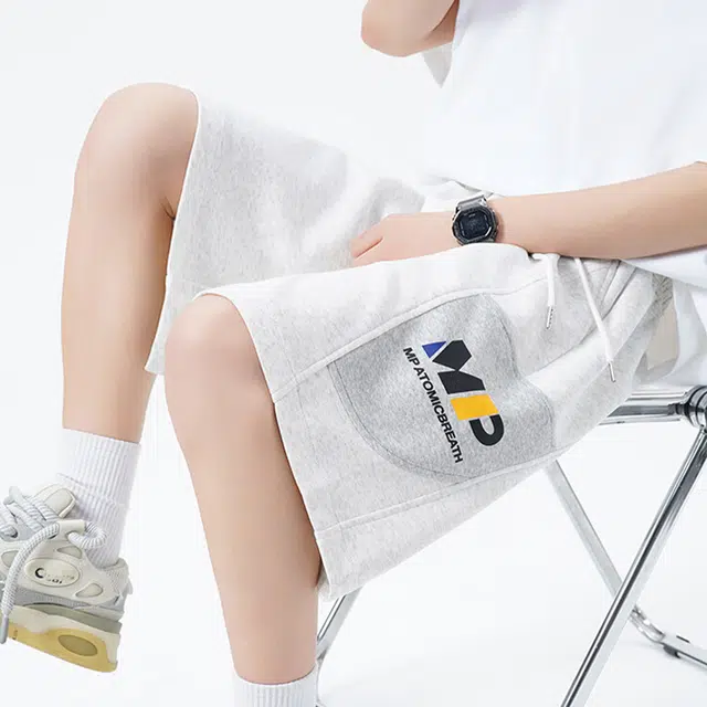 佐菲利 透气薄款印花五分裤子宽松运动中裤休闲短裤 男款