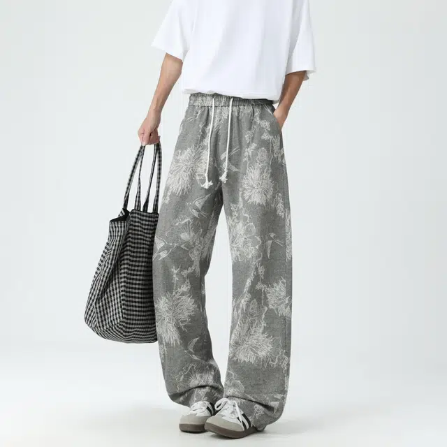 佐菲利 复古设计直筒高级感个性宽松百搭休闲裤牛仔裤 男女同款